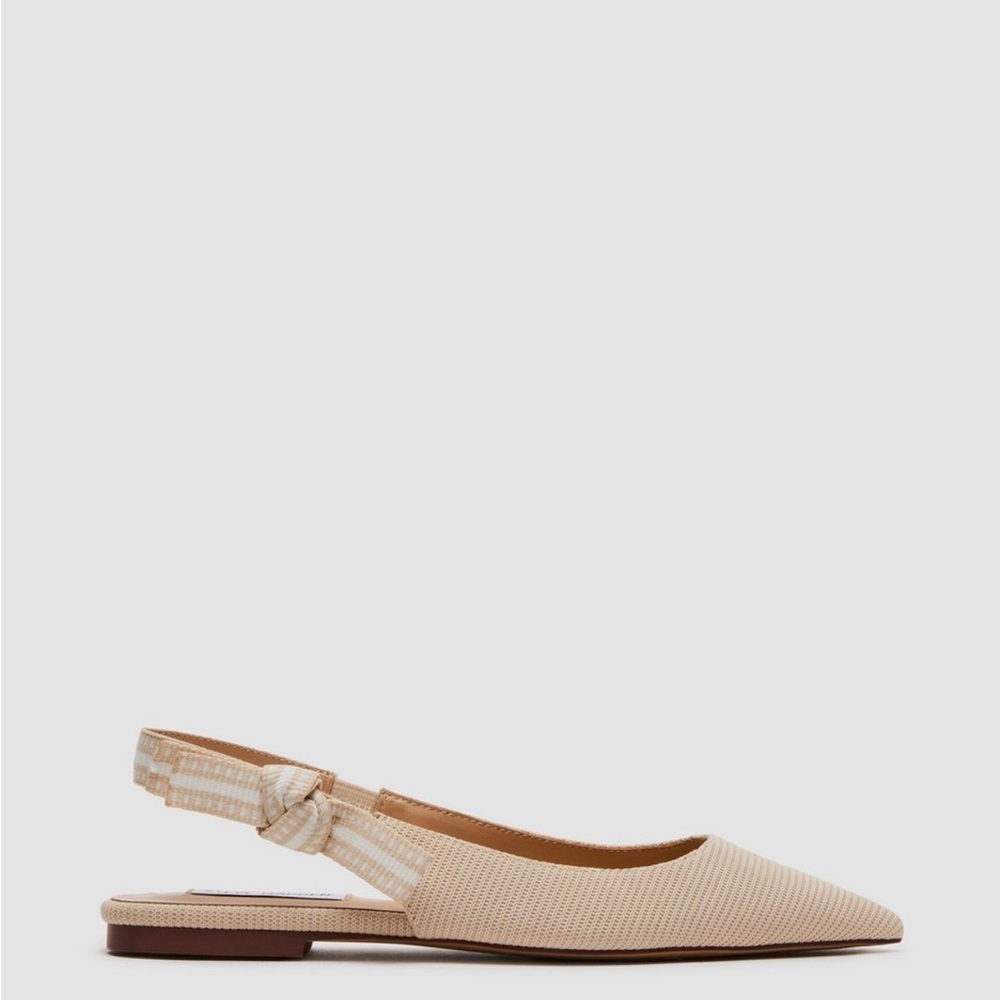 Steve Madden Cream Slingback Flats